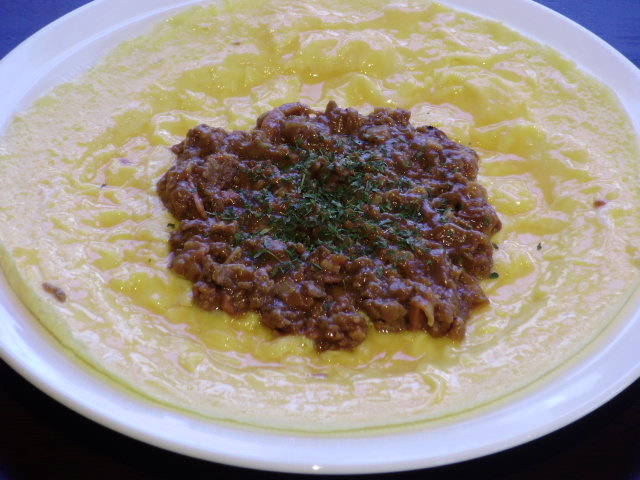 味噌ひき肉のオープンオムレツ 味噌ひき肉のオープンオムレツ